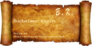 Bucheimer Kevin névjegykártya